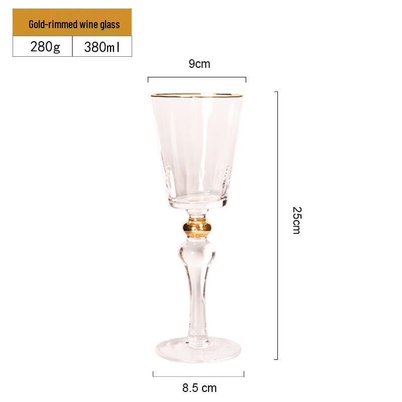 Shangqi Gold Rim Beaded Champagne Glass