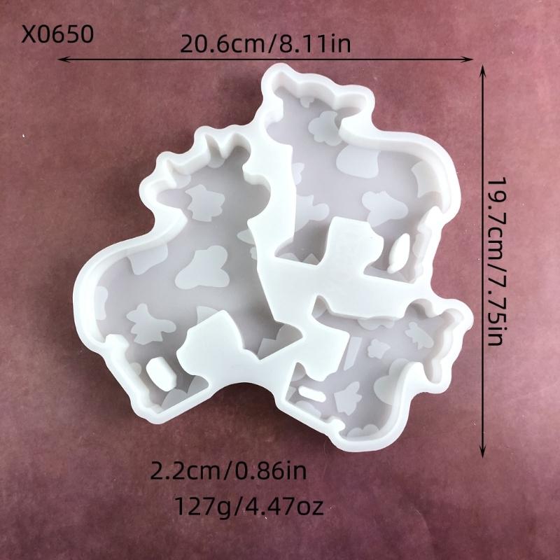 3D Cows Molds Castings Molds Silicone Molds Ornament Plasters Molds Epoxy Resin Molds Chocolate Molds for Craft Making