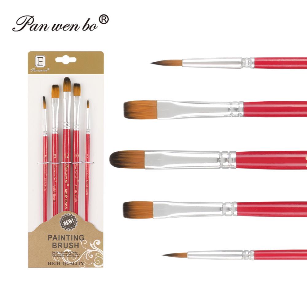 Set di 6 pennelli per pittura in nylon cross-border con gesso ad acqua e materiali artistici fai da te
