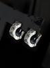 Sterlingworth Catclaw66-R1 Silver Hoop Earrings