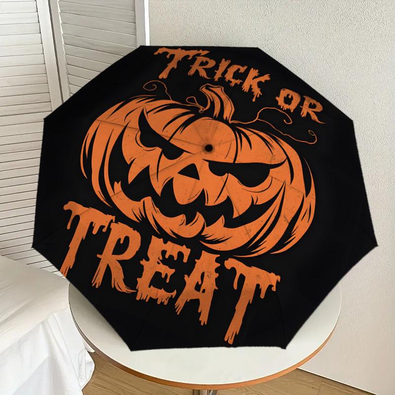 

1pc Halloween Trick or Treat Umbrella with Plastic Handle,Suitable for All Seasons Home Travel Outdoor UmbrellaDD1080