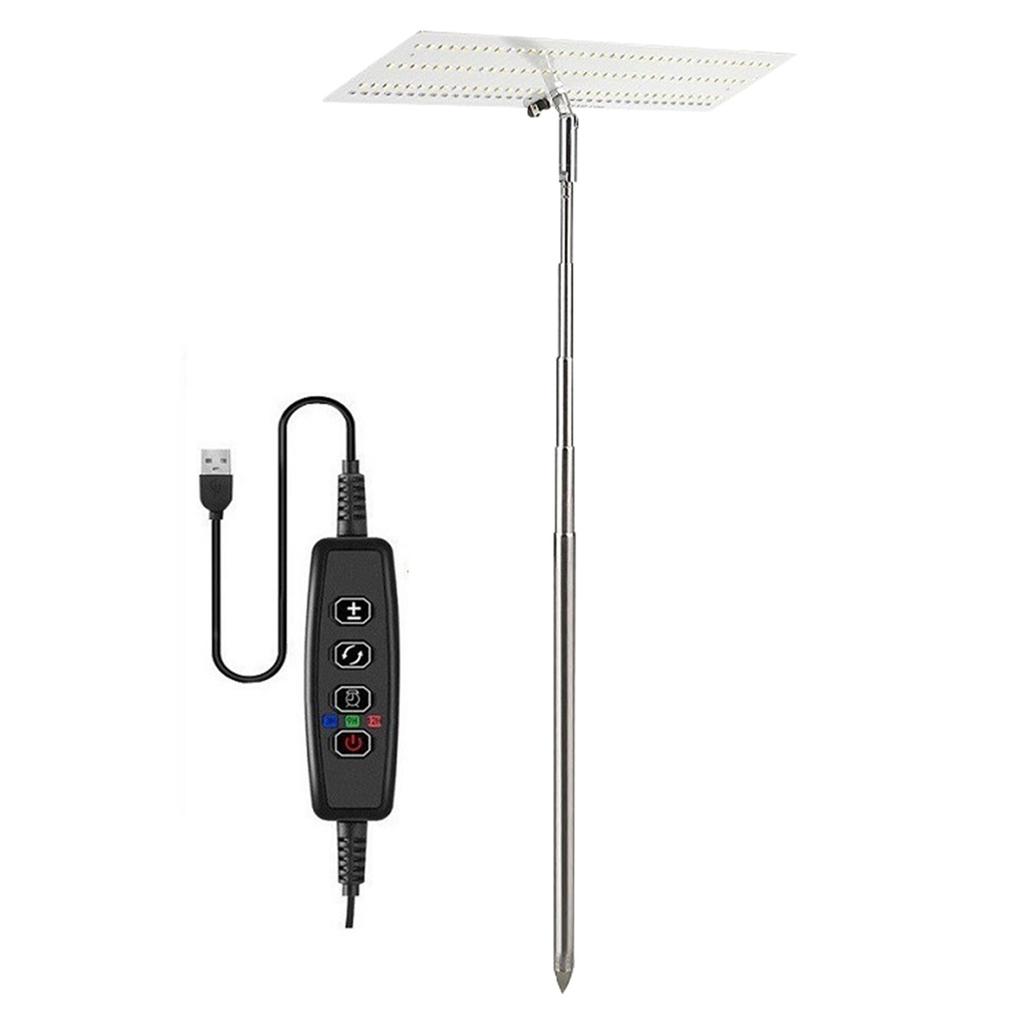 LED Standing Grow Lamp Height Adjustable Hydroponics Growing Light IP54 Waterproof Desktop Grow Lamp for Plant Flower Greenhouse