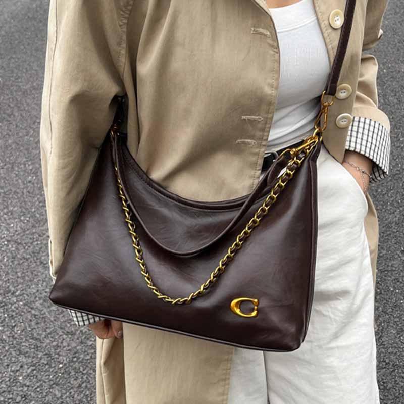 Premium chain small bag women's 2025 new retro niche design stray bag commuter shoulder messenger bag tide
