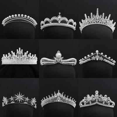 Crown Tiara Bridal High End Rhinestone Crown Luxury Wedding Wedding Dress Crown Birthday Dinner Crown Tiara
