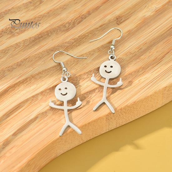 

1 пара уникальный пирсинг неувядающие женщины серьги cool funny Doodle серьги ювелирные аксессуары