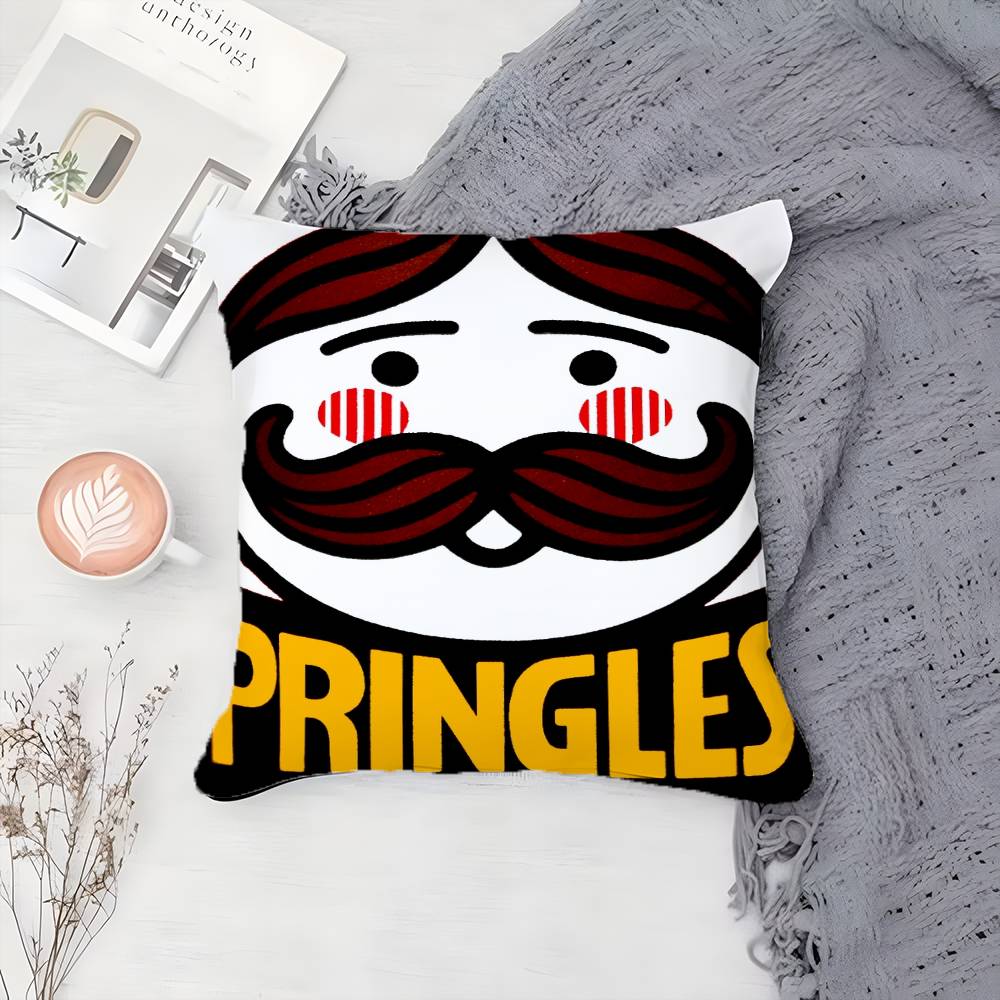 Classic Personality P-Pringles-MT Pillow Case Printing Pillowcase Living Room Sofa Cushion Cover Bedroom Room Decor