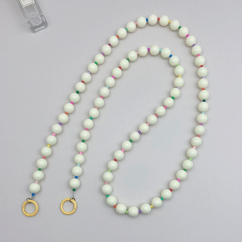 INS Colored Candy Acrylic Beads Fashion Anti-lost Hand Carry Diagonal Span Mobile Phone Chain
