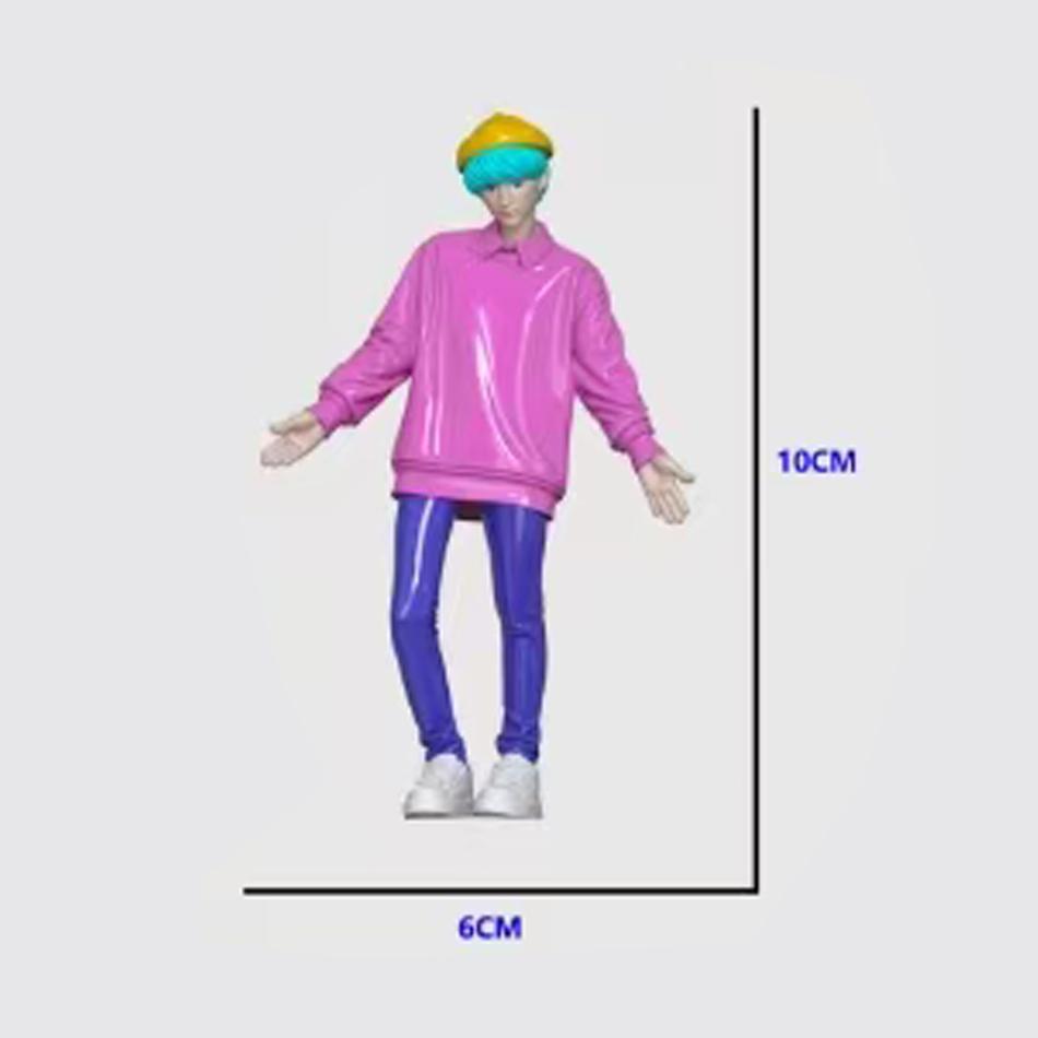 Anime Dämonenjäger Dämonenjäger Rumi Mira Zoey Tiger Spielzeug Schreibtischdekoration Statuen Schmuckstück Kind Weihnachtsgeschenke