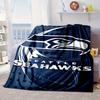 Coperta Portatile/Morbida Seattle Seahawks Logo Coperta da Letto Adatta per Viaggi Campeggio Soggiorni Uffici Divani Regali per Fan