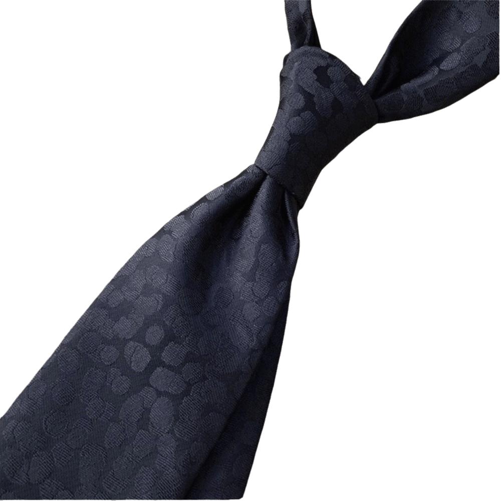 Floral Men Necktie Solid Color Retro Cravat Simple Black Necktie  Boys
