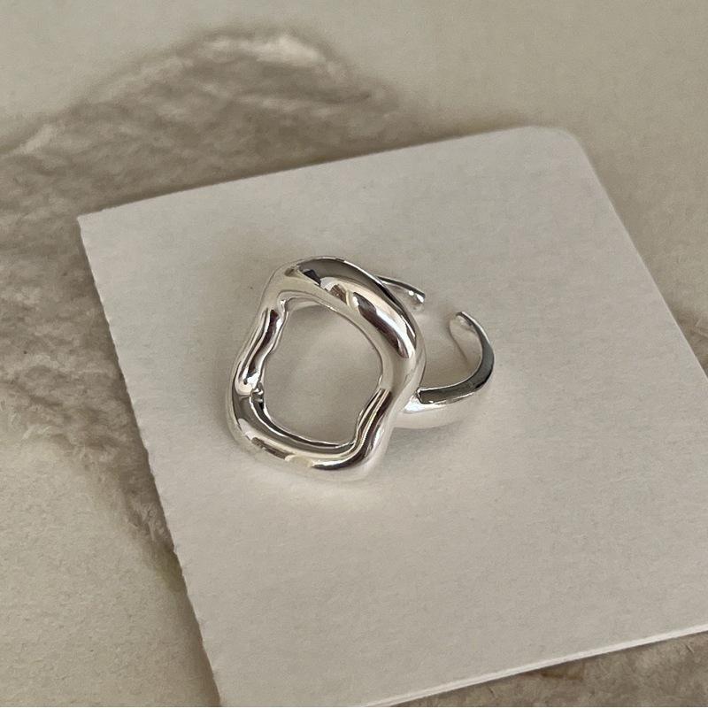 Women s Geometric Oval Open Adjustable Ring - Simple, Stylish  Sweet Adjustable