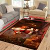 Merry Christmas Carpet for Bedroom Living Room Hallway Area Rug Santa Claus Soft Anti-slip Entrance Doormat Floor Mat Home Decor