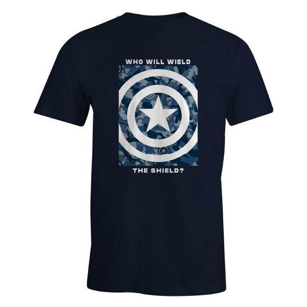Captain America Mens Who Will Wield The Shield? T-Shirt