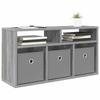 Lowboard with Drawers Grey Sonoma 72 x 22.5 x 38 cm
