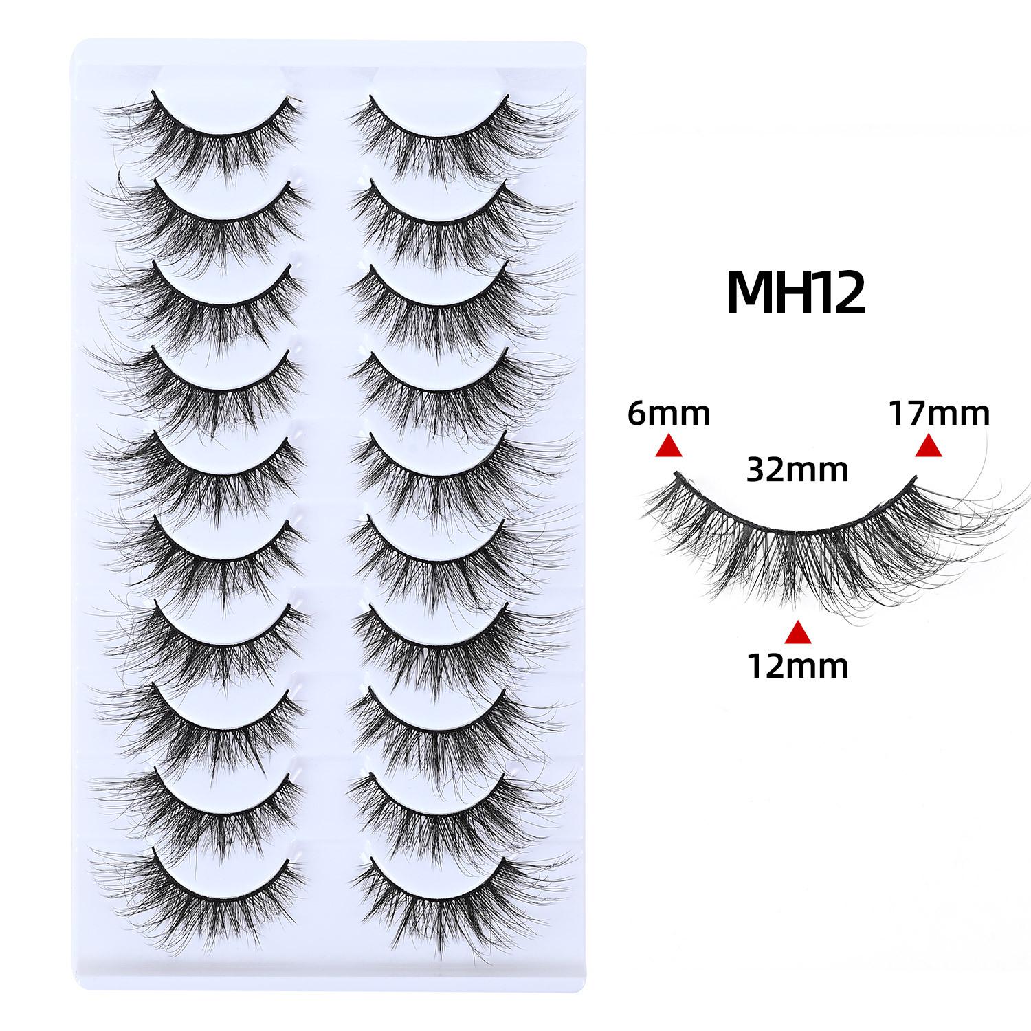 

Загнутые накладные ресницы «Лисий глаз» - Натуральный эффект кисточки для американского и европейского макияжа