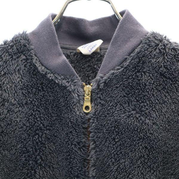 Champion Fur Fleece Jacket L Gray Men's Used