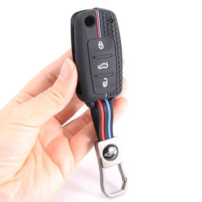 Silicone Remote Key Fob Case Cover For SEAT Leon Ibiza For VW Golf Polo Bora Beetle Tiguan For SKODA Fabia Superb