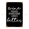 Wine Love Wine Tasting Metal Plaque Poster Printing Cinema Club Character Bar Tin Sign Poster