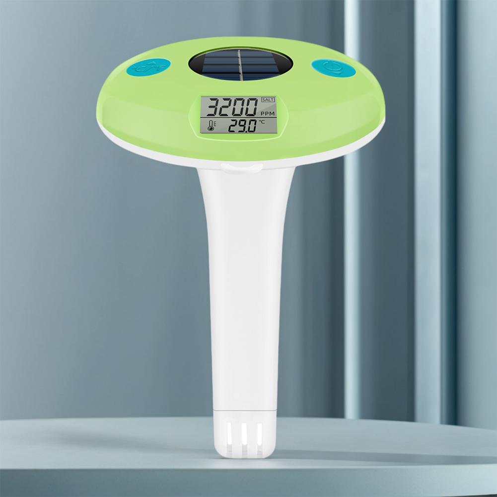 

Solar Charging Salinity Meter Digital Display Floating Water Tester Pool Salt Water Tester for DIY Hydroponic Planters CHINA