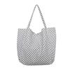 New canvas tote bag fashion trend hot-selling versatile casual large-capacity polka dot shoulder bag college student commuting