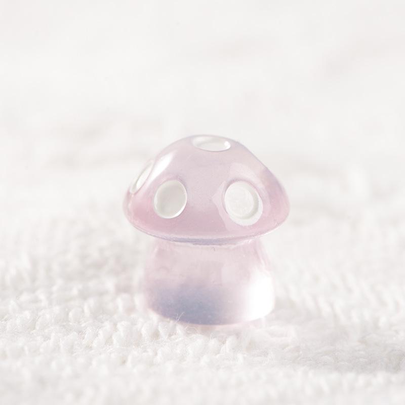 Glow-in-the-dark Small Mushroom Resin Ornaments Micro Landscape Gardening Diy Material Accessories Desktop Cute Luminous Ornaments