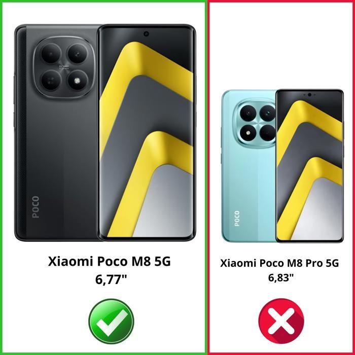 Coque et tour de cou pour Xiaomi Poco M8 5G - Protection TPU Souple Transparent Cordon universel réglable Noir Phonillico®
