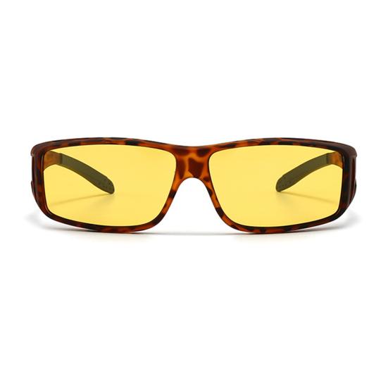 Night Vision Glasses Polarized Night Driving Glasses Anti-Glare Fit Over Sunglasses for Men Women UV Protection Visual Fatigue Relief