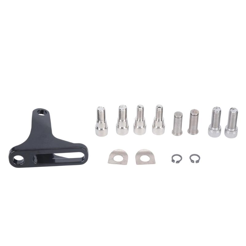 Motorcycle Rear Footrest Bracket Pair Replacement Set with Metal Passenger Peg Mounts and Installation Hardware for Highway 93-23 Models
