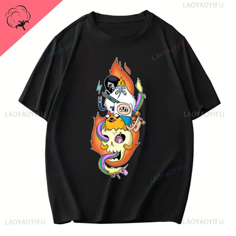 Fashion Adventure Time Cotton T Shirt Marceline The Vampire Queen Short Sleeve T-Shirt Summer O-neck Clothes Unisex Casual Tops