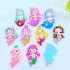 10Pcs Lovely Mermaid Princess Flat Back Resin Cabochon Scrapbooking Craft DIY Hair Bows Accessories Phone Case Decoration Q13