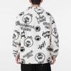 adidas Neo X Sesame Street Co-Branded Tiger Year Limited Edition Full Print Fleece Long Sleeve Jacket Unisex Jackets White HD7298