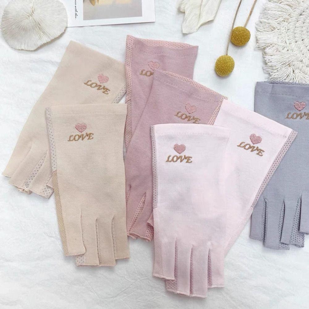 Breathable Manicure Gloves UV Protection Nail Art Mittens New Riding Driving Gloves  Gift