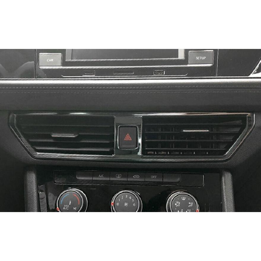 Car Middle Air Outlet Vent Cover Trim For VW Jetta Mk7 2019-2022 Black Titanium