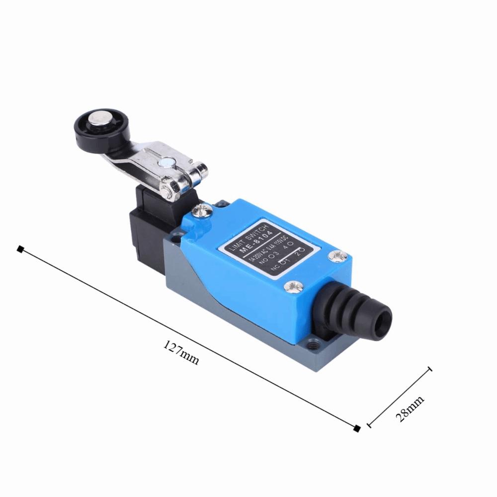 ME-8104 Endschalter 115VDC 250VAC 50~60Hz Mikroschalter Verstellbarer Hebelarm Momentary Kapselbarer Betätiger Laser