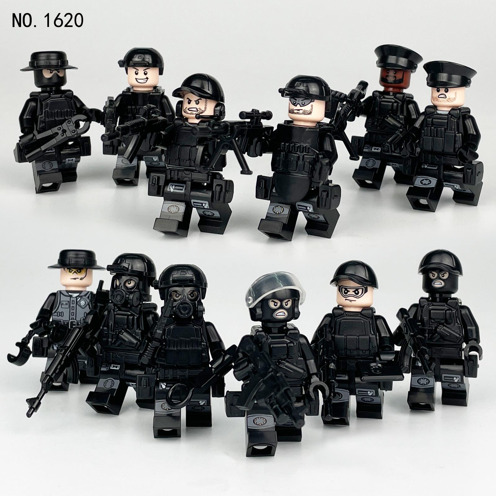 

Special Police Forces Jungle Scouts Police Bandits Children Educational Assembly Building Blocks Toys Toys for Girls Dolls