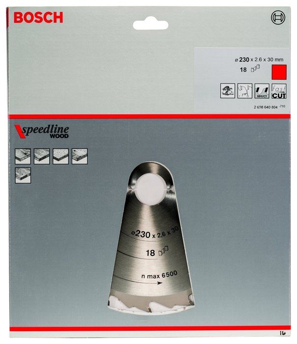 Lame de découpe - bosch - 2608640804 - 230 mm - alésage 30 mm - acier