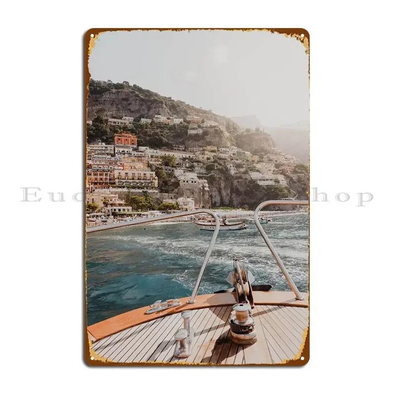 Amalfi Italy Metal Sign Wall Cave Designing Retro Living Room Club Tin Sign Poster 20x30cm(7.8x11.8inch)