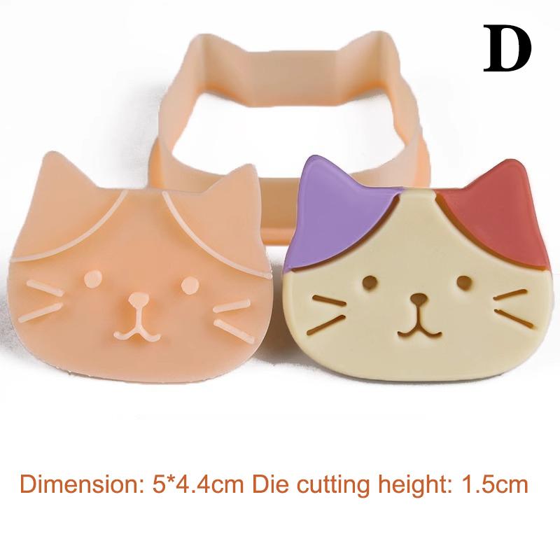 1Pc Cute Cartoon Cat Paw & Fishbone Cookie Cutter Set Baking Fondant Molds Tool for Cake Decoration Kitchen Cooking Accessories