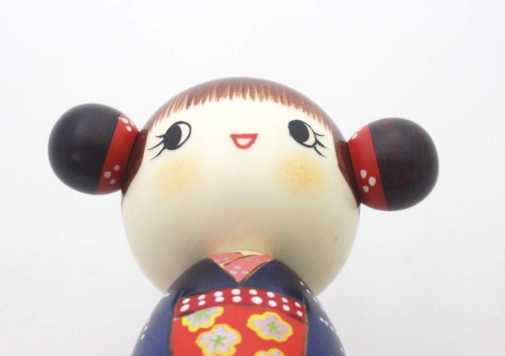 Kokeshi Happy des Ministers für Internationalen Handel und Industrie und des Ministers für Forstwirtschaft und Fischerei, hergestellt von Made in Total cm [Original