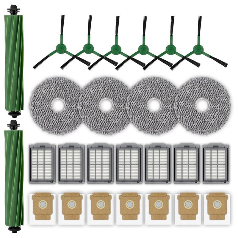 

A65T-For Irobot/Plus 505 Combo Robot/Plus 405 Combo Robot Vacuum Replacement Parts- Main Side Brush Hepa Filter Mop Bags Include