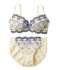 Inner Bra and Shorts Set Cream X [Nissen] Set, Ribbon-threaded (Triumph), Blue, C95/4L