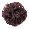 Synthetic Curly Elastic Rubber Band Chignon Donut Hairpieces Wrap On Ponytail Hair Extensions