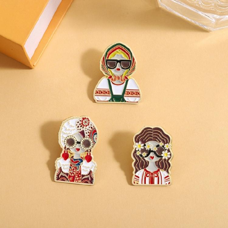 Zinklegierung Retro Cartoon Brosche Reversabzeichen Gesammelt Emaille Pin Schmuck Dekorative Accessoires Geschenk für Erwachsene