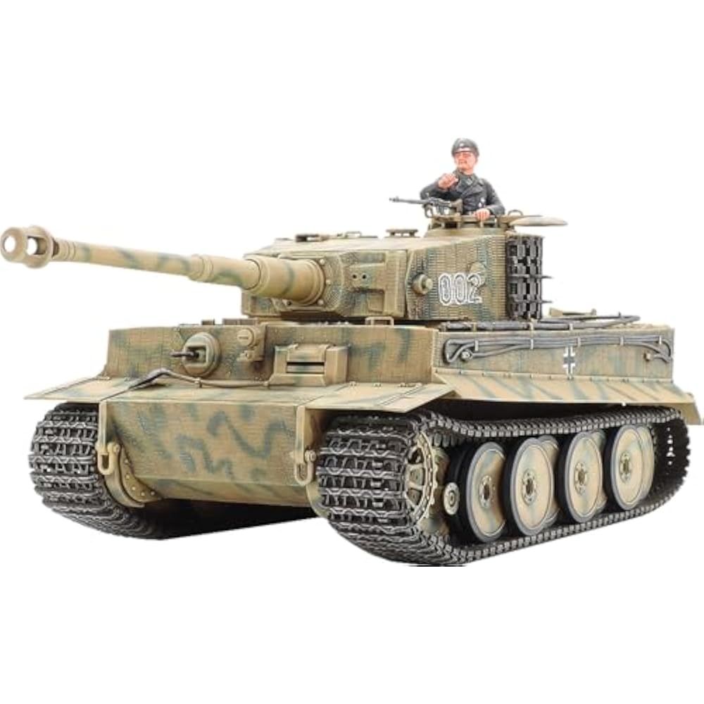 Tamiya 1/35 Military Miniature Series No. 194 German Army Heavy Tank Tiger I Mid-Production Plast...