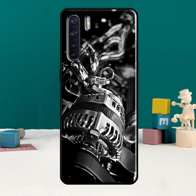 Mechanical Engines Phone Case For Oppo A40 A60 A80 A78 A98 A18 A38 A58 A15 A17 A77 A74 A94 A54 A57S A16 A76 A96