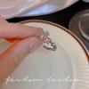 Elegant Butterfly Zircon Silver Ring: Women's High-End Luxury Style Jewelry