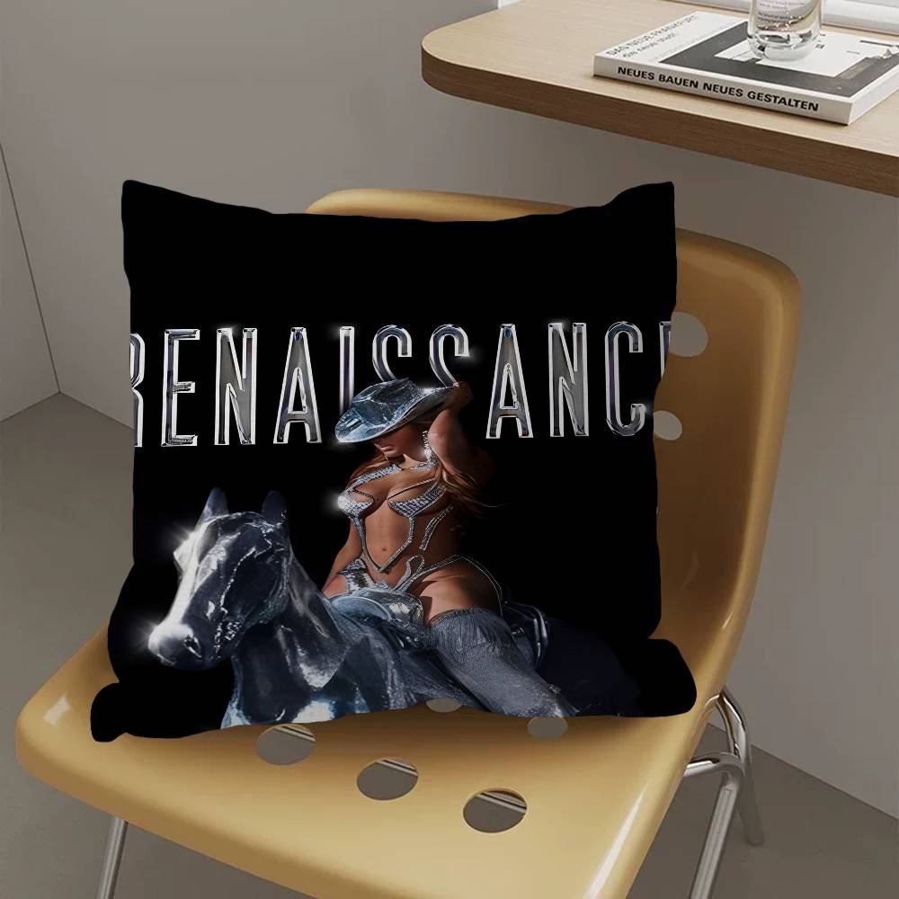 

B-Beyonce Singer Cushion Cover Pillow Cover Decor Pillowcase Printed Cushion Case For Couch 30cmx30cm