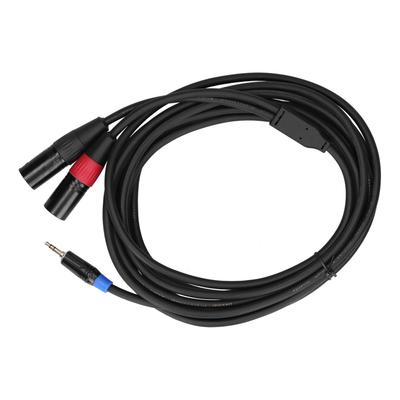 3,5 mm Stereo Samec na Dvojitý 2 XLR Samec Konektor o Prevodník Adaptér Kábel Kábel 5M