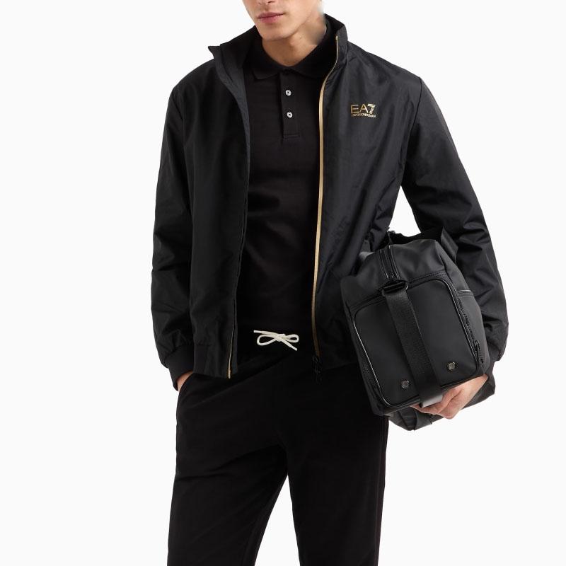 Emporio Armani EA7 Lettered Stand Collar Long Sleeve Jacket Men jackets 7M000424-AF13569-MC004