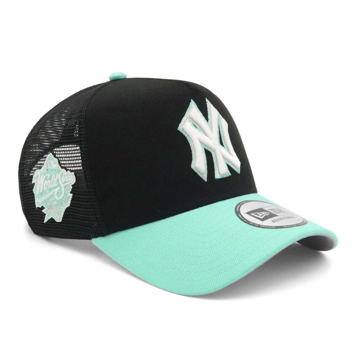 

New Era MLB Mesh ONSPOTZ NY Free Black with Blue Side New York Yankees 9FORTYA-FRAME Cap, Exclusive, Black/Blue Tint, Shipping, 9FORTY A-Frame